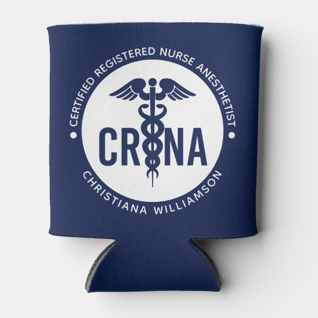 Rafraîchisseur Pour Canette Infirmière anesthésiste certifiée CRNA personnalis (Devant)