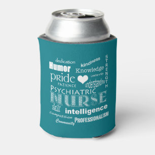 Rafraîchisseur Pour Canette Infirmière-Attributs de santé mentale/texte