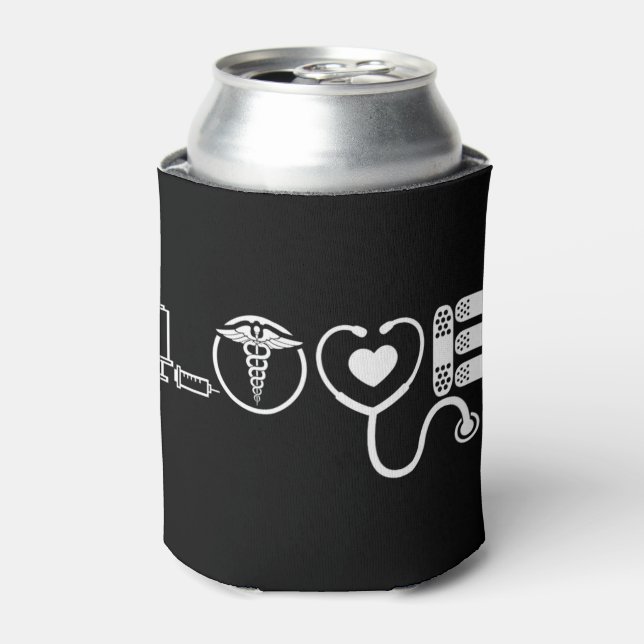 Rafraîchisseur Pour Canette Infirmière d'amour Cute Infirmière ER Infirmière d (Can devant)
