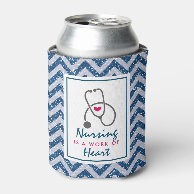 Rafraîchisseur Pour Canette Infirmière est une oeuvre de Heart Saying avec Ste (Can devant)
