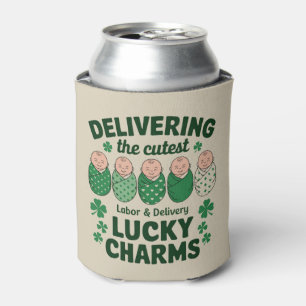 Rafraîchisseur Pour Canette Infirmière Labor & Delivery Lucky Charm Shamrock 