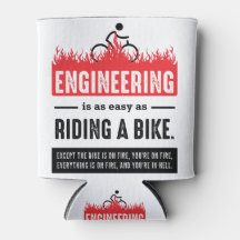 Ingénieur facile comme de rouler à vélo humour piq
