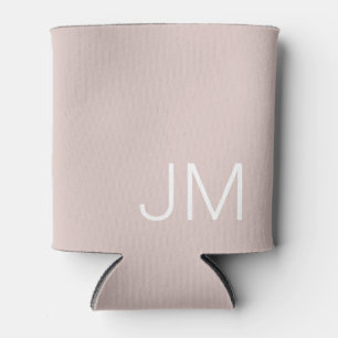 Rafraîchisseur Pour Canette Initiales Monogrammes Chic Surdimensionnées Rose