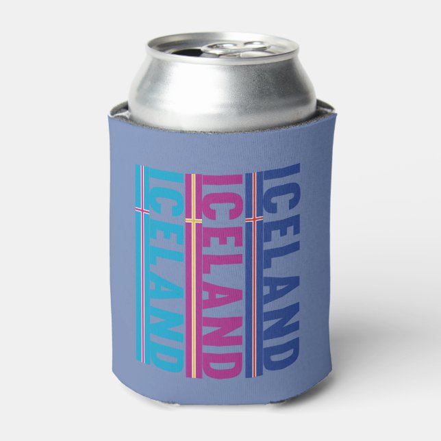 Rafraîchisseur Pour Canette Islande National Pride Sports Can Cooler (Can devant)