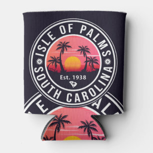 Rafraîchisseur Pour Canette Isle of Palms Florida Retro Sunset Souvenir