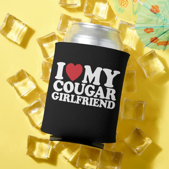 Rafraîchisseur Pour Canette J'Aime Ma Petite Amie Cougar (Été in situ)