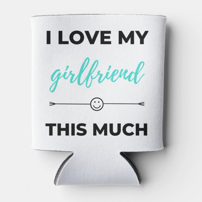 Rafraîchisseur Pour Canette J'Aime Ma Petite Amie Si Noire (Devant)