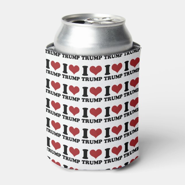 Rafraîchisseur Pour Canette J'aime Trump pour le président (Can devant)