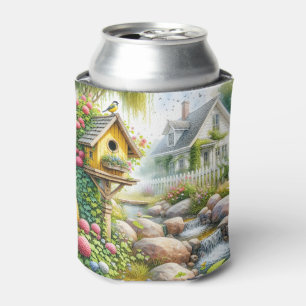 Rafraîchisseur Pour Canette Jardin de cottage fantaisiste Niche à oiseaux Ruis