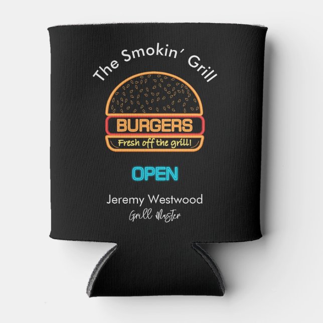 Rafraîchisseur Pour Canette Jardin Grill Master Burgers Can Coolers (Devant)