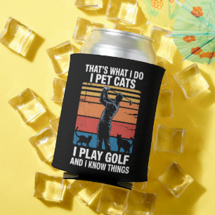 Rafraîchisseur Pour Canette Je Caresse Les Chats Qui Jouent Au Golf Et Connais