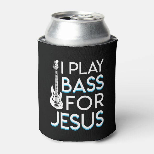 Rafraîchisseur Pour Canette Je joue Bass Jesus Christian Bass Guitare (Can devant)