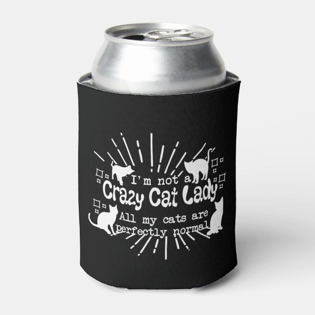 Rafraîchisseur Pour Canette Je ne suis pas une dame de chat fou (Can devant)