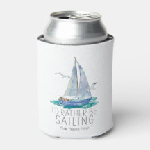 Je préférerais être Citation de voile - Aquarelle