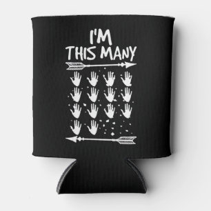 Rafraîchisseur Pour Canette Je suis ce nombre de 14 mains 70e anniversaire 70