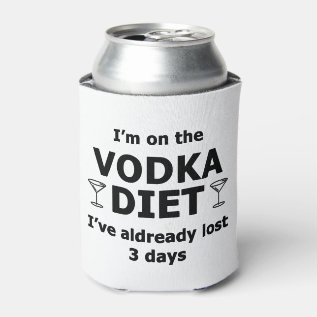Rafraîchisseur Pour Canette Je suis sur la vodka Diet (Can devant)