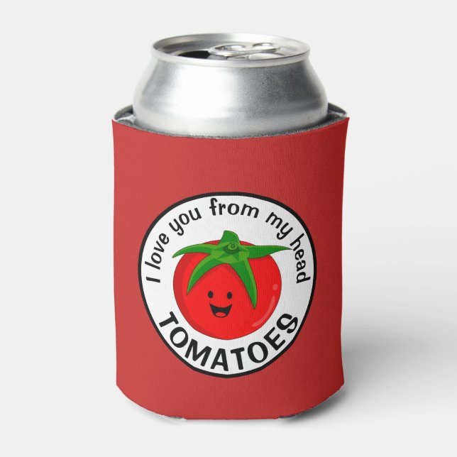 Rafraîchisseur Pour Canette Je T'Aime De Ma Tête Tomates (Can devant)