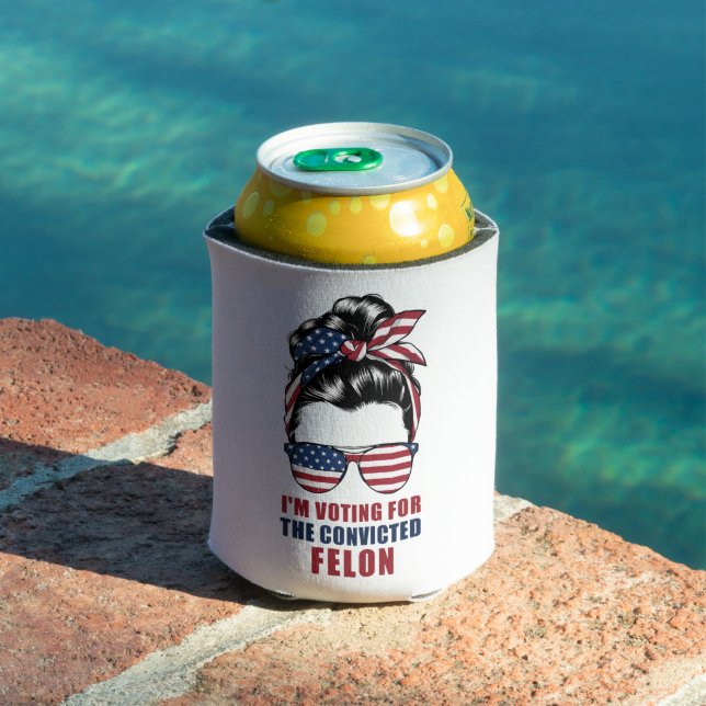 Rafraîchisseur Pour Canette Je vote pour le condamné Felon Pro Trump 2024 (Piscine in situ)