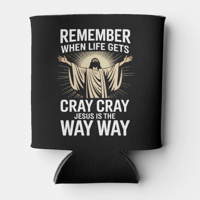 Rafraîchisseur Pour Canette Jésus Est La Façon Drôle De Noël Foi Religieuse (Devant)