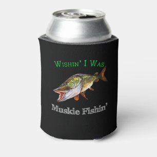 Rafraîchisseur Pour Canette J'Étais Muskie Fishin