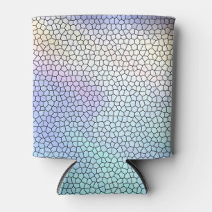 Rafraîchisseur Pour Canette Joli Aqua bleu violet pastel carrelage mosaïque
