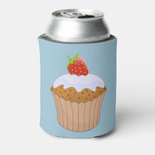 Rafraîchisseur Pour Canette Joli Bun Fraise Bleu