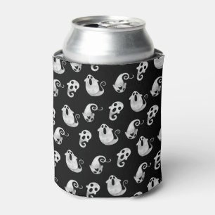 Rafraîchisseur Pour Canette Joli Fantômes noir et blanc Halloween