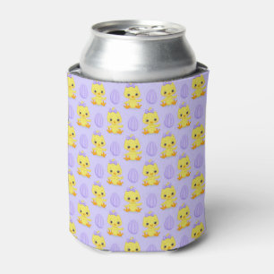 Rafraîchisseur Pour Canette Joli motif de Pâques poulet jaune violet mignon