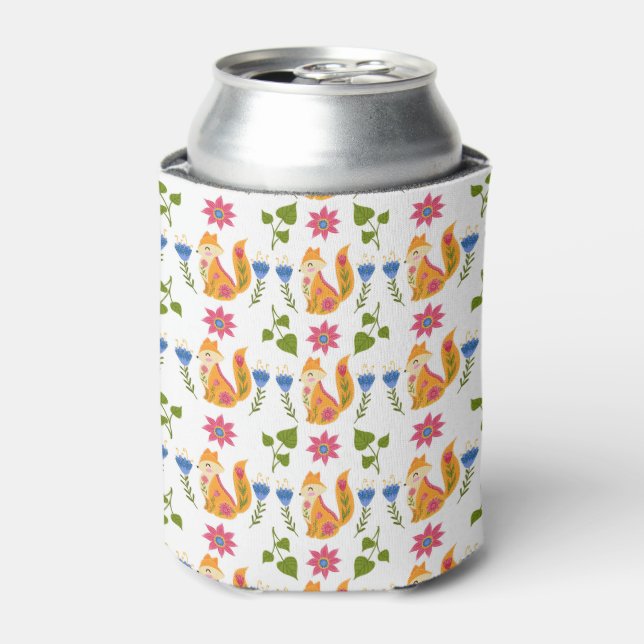 Rafraîchisseur Pour Canette Joli Pastel Foxy Floral (Can devant)