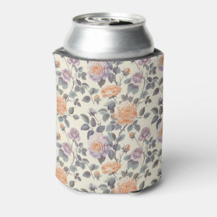 Rafraîchisseur Pour Canette Jolie conception molle lilas et orange floral
