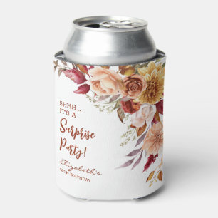 Rafraîchisseur Pour Canette Jolie Terracotta Automne Floral Surprise Anniversa