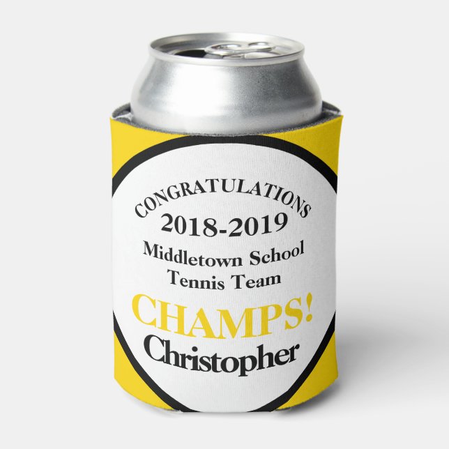 Rafraîchisseur Pour Canette Joueur de l'équipe de tennis Champs (Can devant)