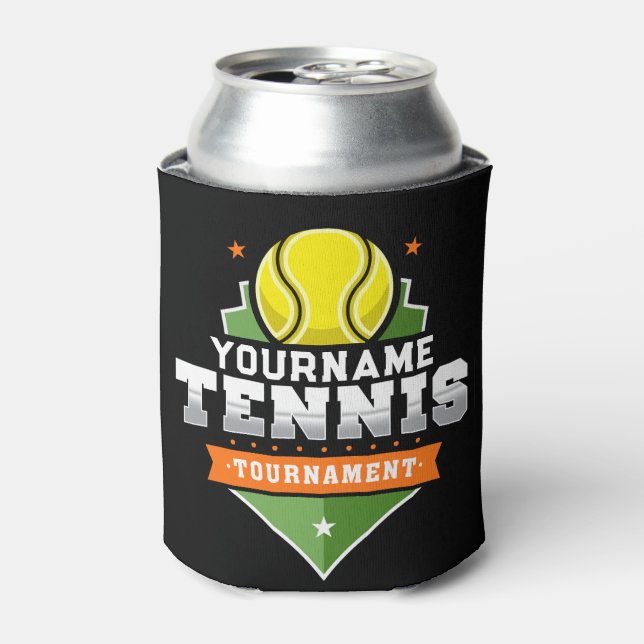 Rafraîchisseur Pour Canette Joueur de tennis personnalisé NOM Tournoi de Varsi (Can devant)