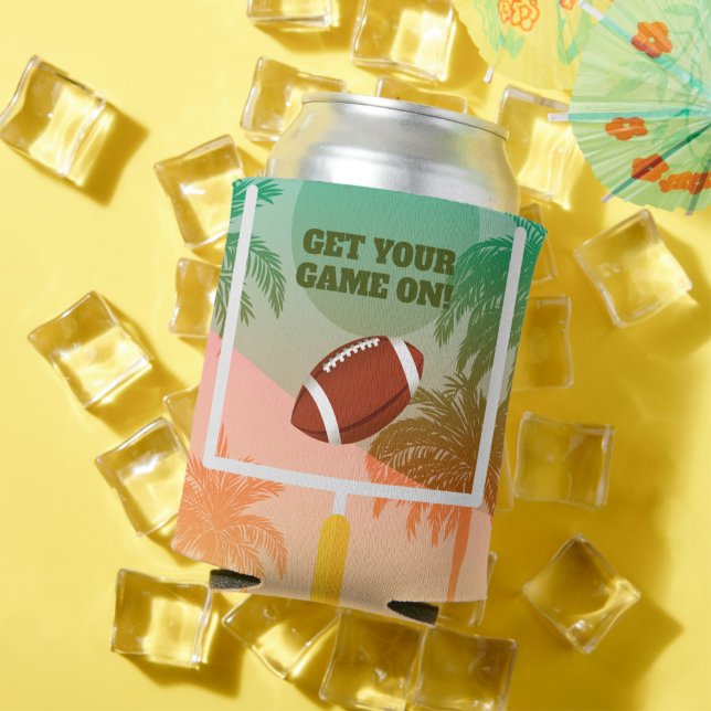 Rafraîchisseur Pour Canette Jour de jeu des palmes et du football (Été in situ)