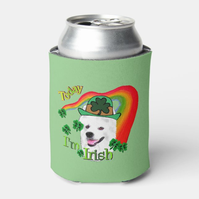 Rafraîchisseur Pour Canette Jour des Saint-Patricks de Chien d'Esquimaux améri (Can devant)