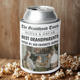 Rafraîchisseur Pour Canette Journal personnalisé Meilleur cadeau grand-paren