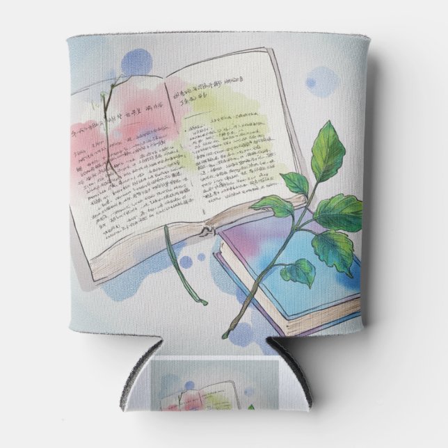 Rafraîchisseur Pour Canette Journal & Vine Aesthetic Can Cooler (Devant)