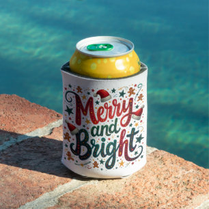 Rafraîchisseur Pour Canette Joyeuse et brillante couleur Festif Typographie ré