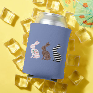 Rafraîchisseur Pour Canette Joyeuses Pâques Mignon Léopard de Pâques Lapin 
