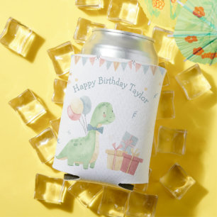 Rafraîchisseur Pour Canette Joyeux Anniversaire Fête de Dinosaure Mignon