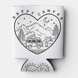 Rafraîchisseur Pour Canette Joyeux caniche de camping