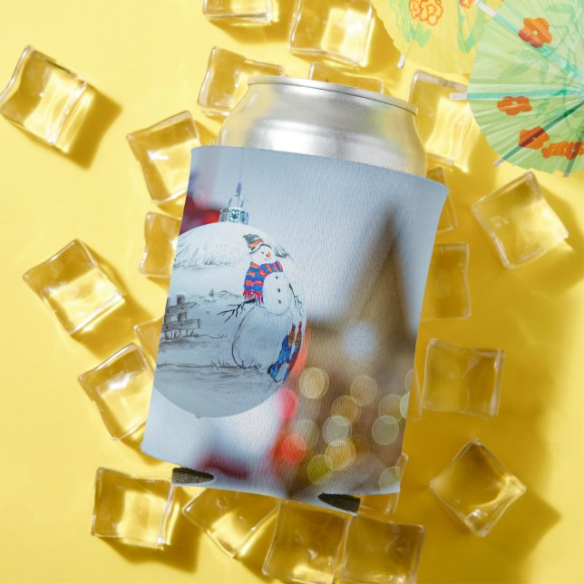 Rafraîchisseur Pour Canette Joyeux Noël vintage (Été in situ)