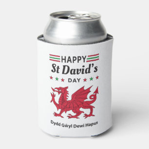 Rafraîchisseur Pour Canette Joyeux St David's Day Dydd Gala Gallois Dewi Hapus