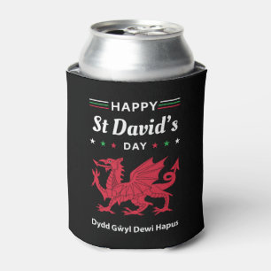 Rafraîchisseur Pour Canette Joyeux St David's Day Dydd Gala Gallois Dewi Hapus