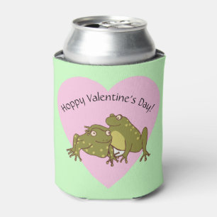 Rafraîchisseur Pour Canette Joyeux Valentines Jour Funny Grenouilles Hoppy en 