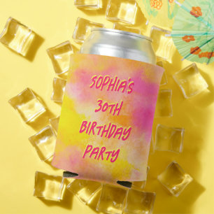 Rafraîchisseur Pour Canette Joyful Custom 30th Birthday Photo