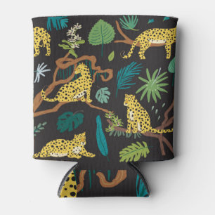 Rafraîchisseur Pour Canette Jungle Leopards : Illustrations Vintages de la fau