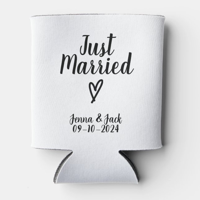 Rafraîchisseur Pour Canette Just Married Can Cooler (Devant)
