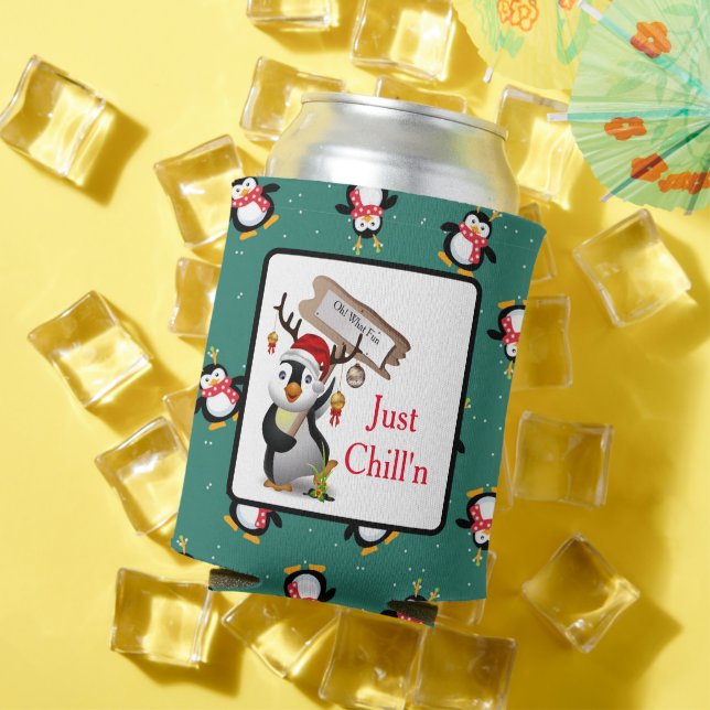 Rafraîchisseur Pour Canette Juste Chill'n Penguins (Été in situ)
