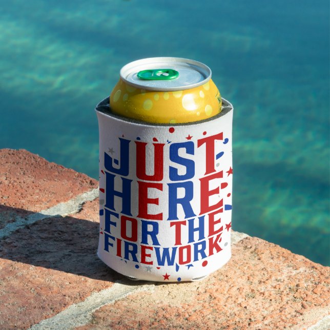 Rafraîchisseur Pour Canette Juste Ici Pour Le Feu D'Artifice Drôle Pour Deux (Piscine in situ)